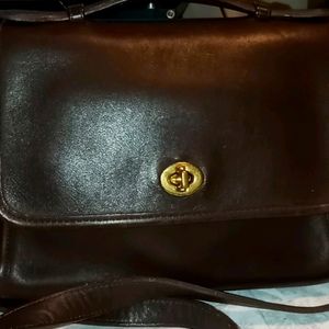 Brown Vintage Coach Bag.